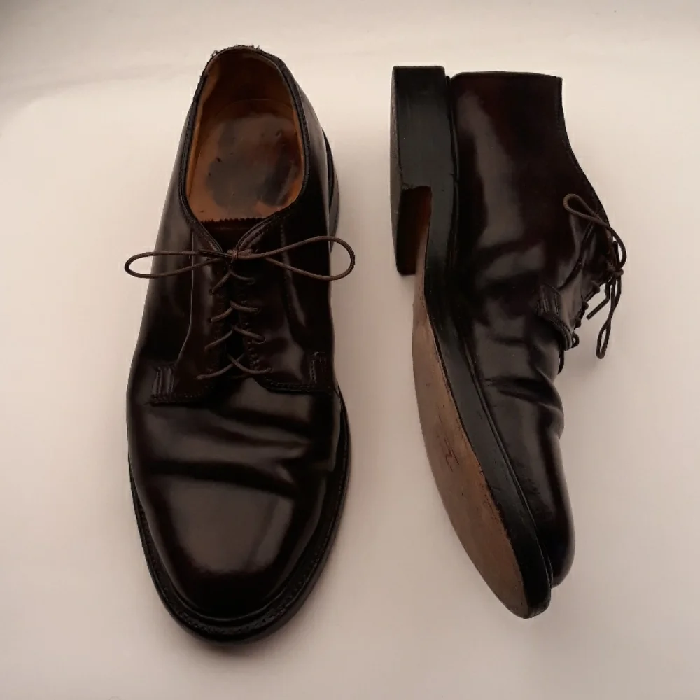 FLORSHEIM Imperial Dark Brown Leather SHELL Sz 9 E Mens Dress Shoes‎